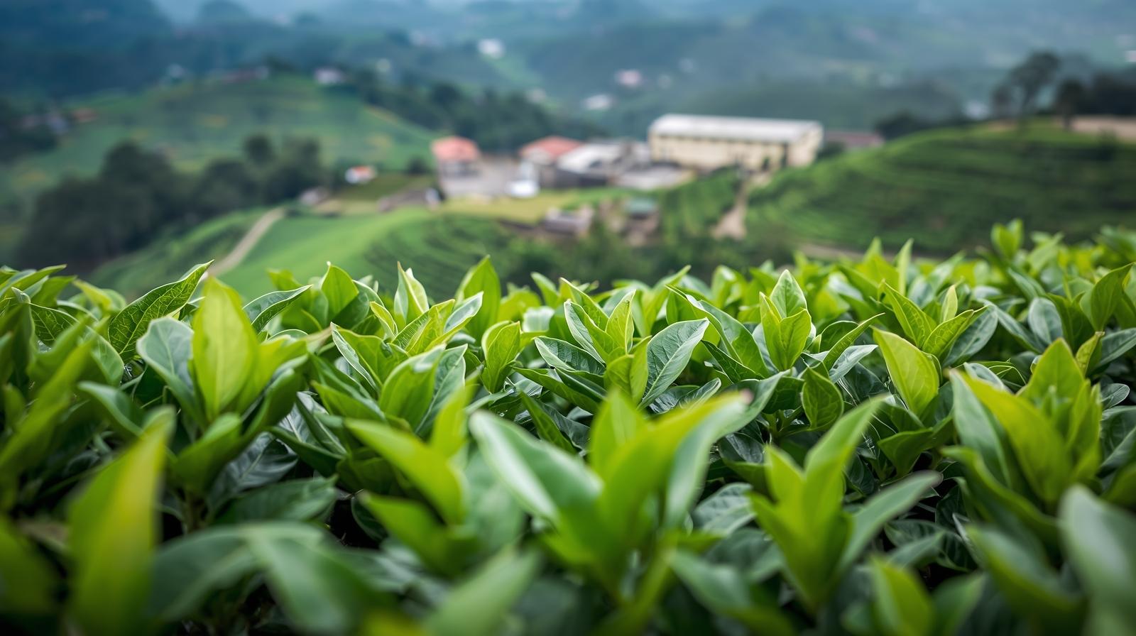 Tea plantation morning