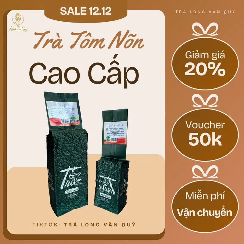 Trà Tôm Nõn Cao Cấp Thái Nguyên - Trà Long Vân Quý - Ảnh 3